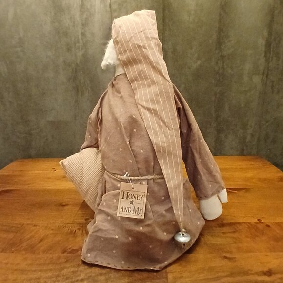 *RARE* Vintage “Honey and Me” Primitive Folk Art Santa & Snowmen Doll (NWT) - Picture 7 of 12